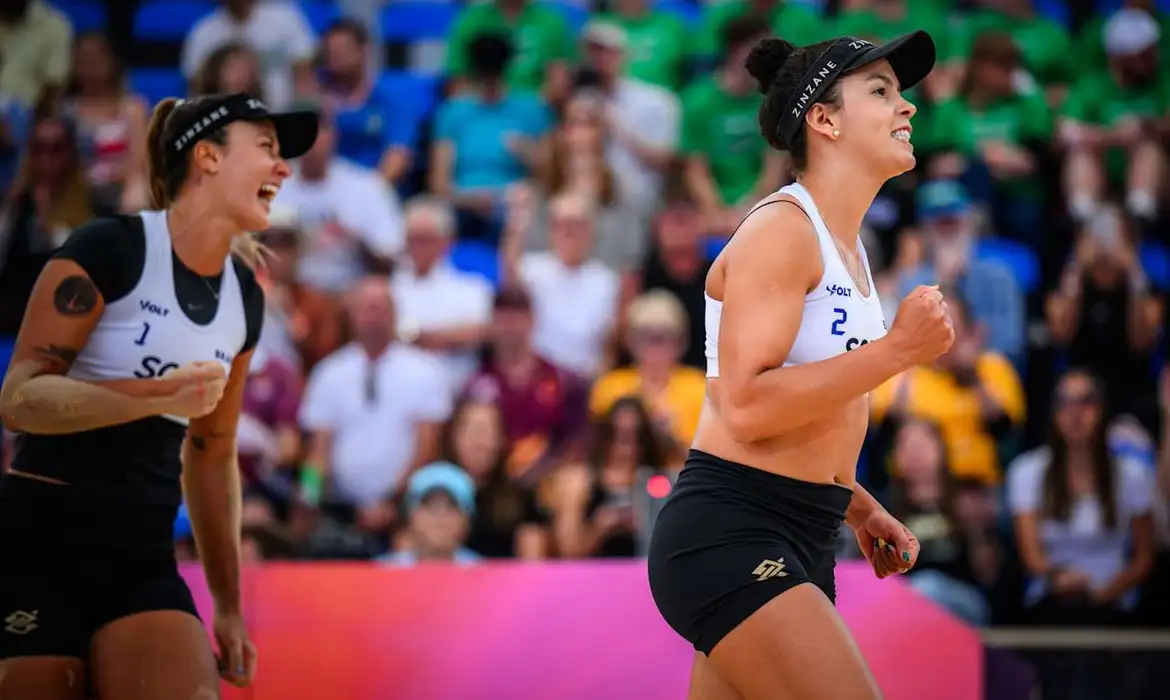 Thamela e Vic, vôlei de praia, mundial