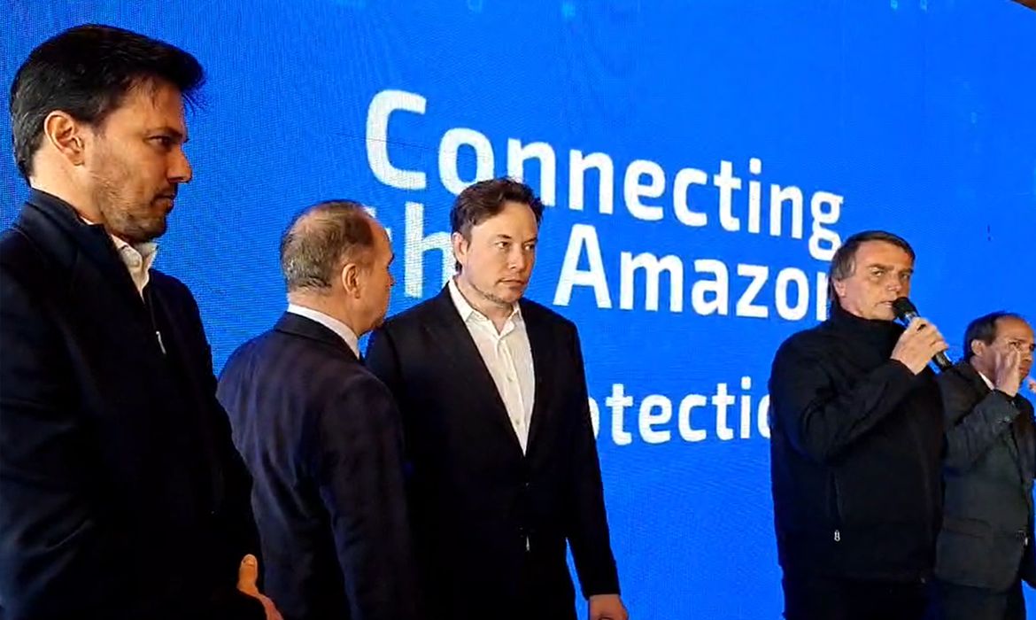 Elon Musk, Fabio Faria,Jair Bolsonaro