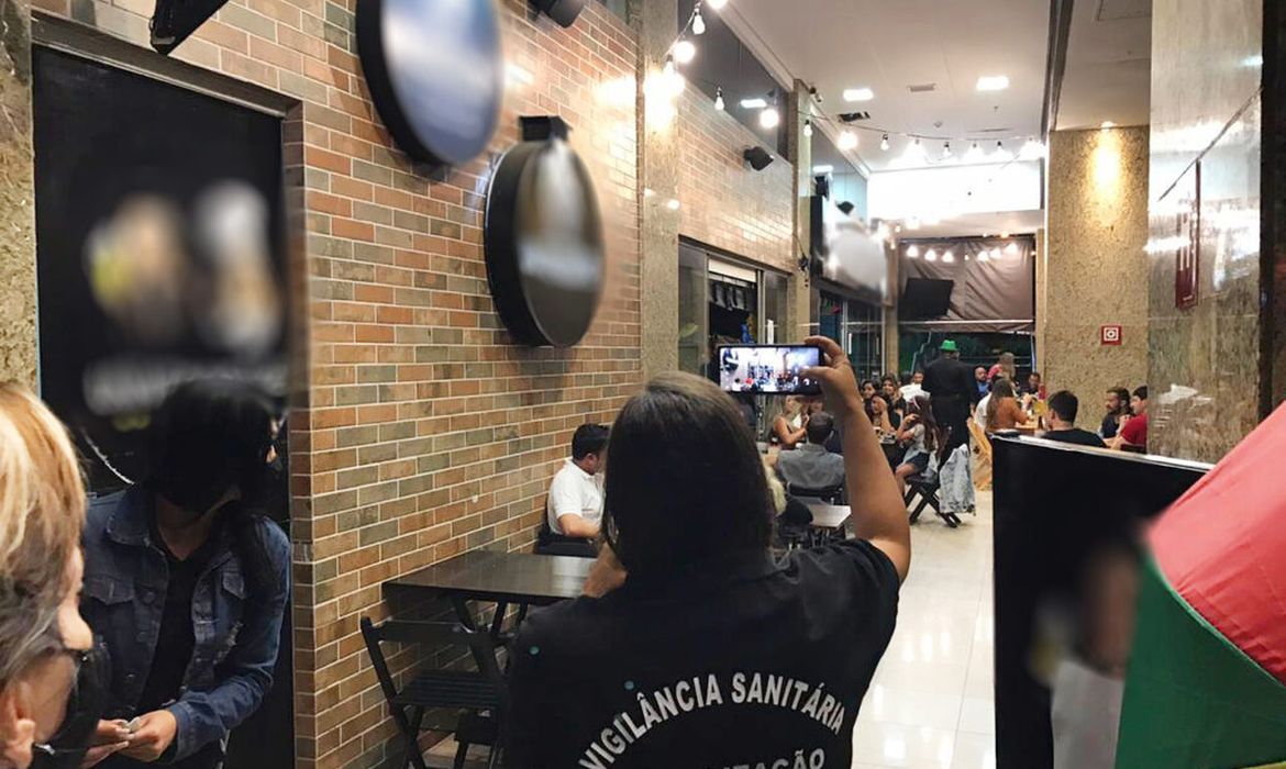 Força-tarefa visitou 170 bares e restaurantes para verificar o cumprimento de regras do decreto do Executivo | Foto: Divulgação/DF Legal