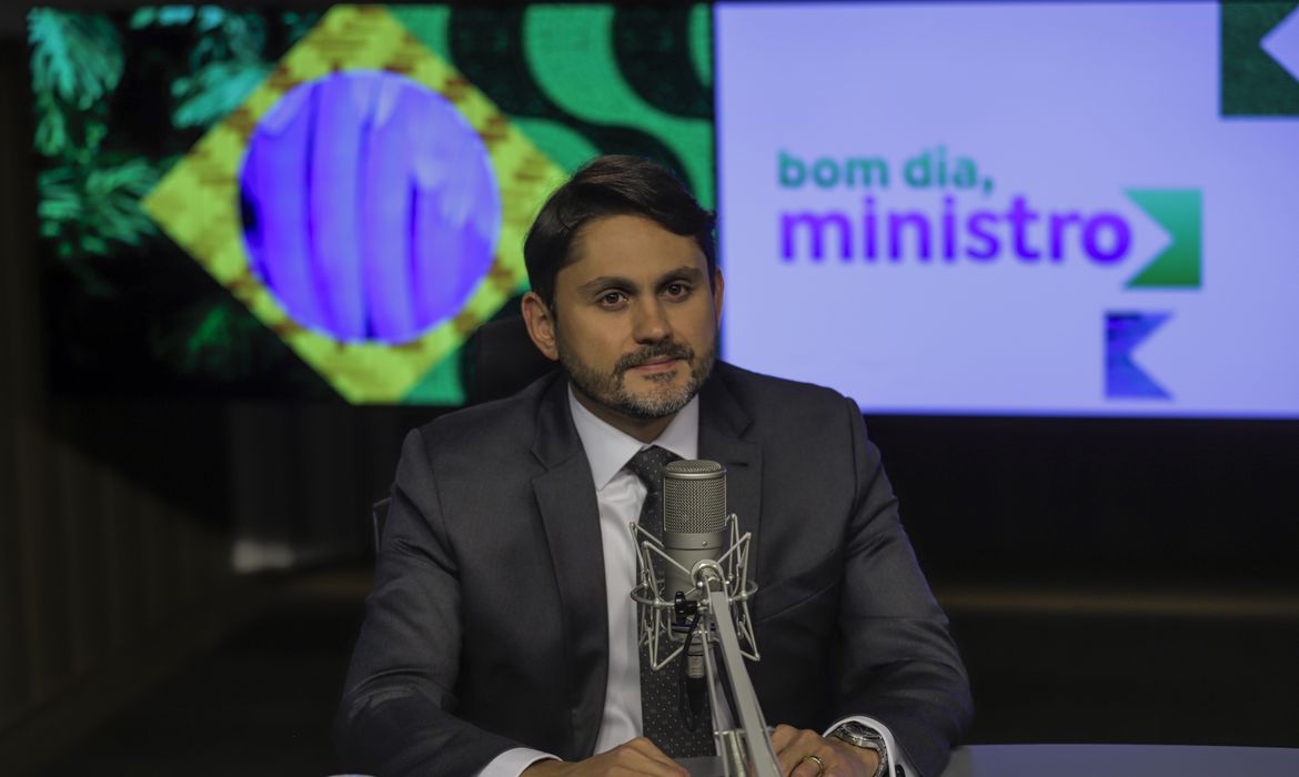 Brasília (DF), 19/02/2025 - Juscelino Filho (Comunicações), participa do programa Bom dia, Ministro, na Empresa Brasil de Comunicação (EBC). Foto: Joédson Alves/Agência Brasil