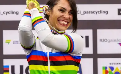 Sabrina Custódio, mundial de paraciclismo de pista, velódromo do rio, em 16/10/ 2025, recorde mundial, ouro