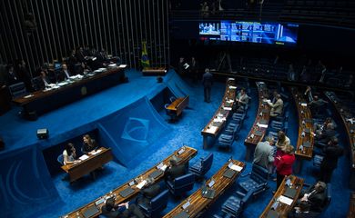 Brasília - Plenário do Senado analisa a MP 676/ 2015, transformada no PLV 15/2015, que estende até 2018 a aposentadoria pela regra conhecida como 85/95 (Fabio Rodrigues Pozzebom/Agência Brasil)