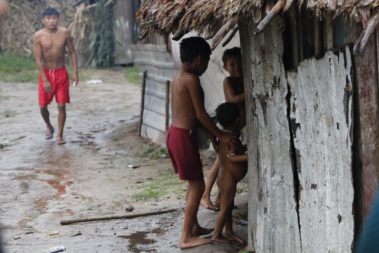 Surucucu (RR), 10/02/2023 - A Maloca de Xerimifique, em Surucucu, na Terra Indígena Yanomami. Foto: Fernando Frazão/Agência Brasil