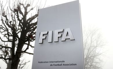 Logo da Fifa em Zurique, sede