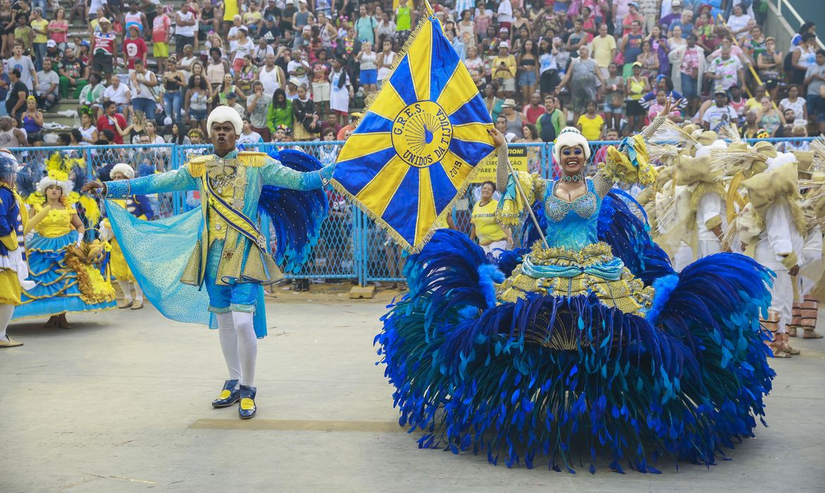 Desfile da Unidos da Tijuca no Carnaval 2019 no Rio de Janeiro