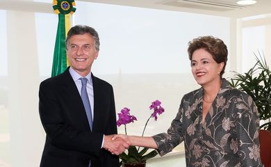Brasília - DF, 04/12/2015. Presidenta Dilma Rousseff recebe Maurício Macri, Presidente eleito da República Argentina. Foto: Roberto Stuckert Filho/PR