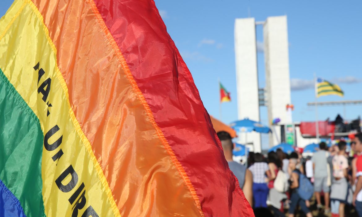 Brasília - A 19ª Parada do Orgulho LGBTS quer sensibilizar o governo do DF a regulamentar a lei que pune discriminação por razões de orientação sexual (Elza Fiuza/Agência Brasil)