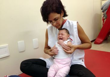 Bebê com microcefalia