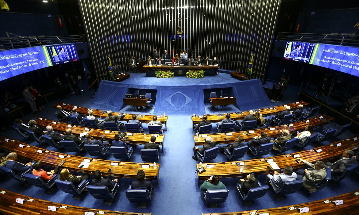 Brasília (DF), 15/02/2023 - Sessão solene do Congresso Nacional que comemora os 130 anos de atividade do Tribunal de Contas da União.