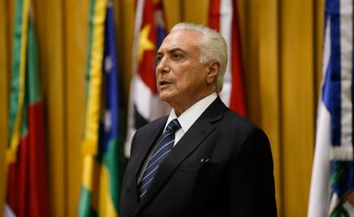 Brasília - O presidente Michel Temer participa de sessão solene de posse do presidente do Superior Tribunal do Trabalho, ministro João Batista Brito Pereira (Beto Barata/PR)