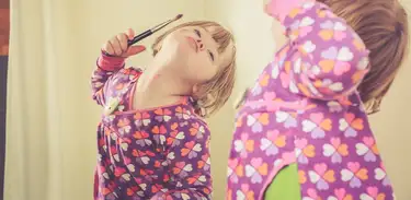 Menina com síndrome de Down