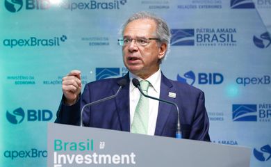 Ministro da Economia Paulo Guedes, participa da cerimônia de Abertura do 5º Fórum de Investimento Brasil 2022