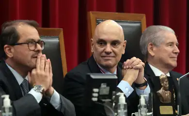 São Paulo (SP), 11/08/2025 - Ministro do STF, Alexandre de Moraes, recebe homenagem do Tribunal de Contas de SP na XXIII Jurídica 2025. Foto: Paulo Pinto/Agência Brasil