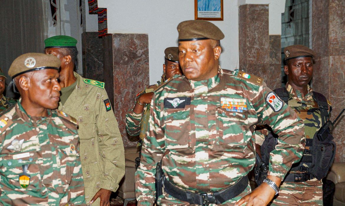 General Abdourahmane Tiani em Niamei
 28/7/2023   REUTERS/Balima Boureima