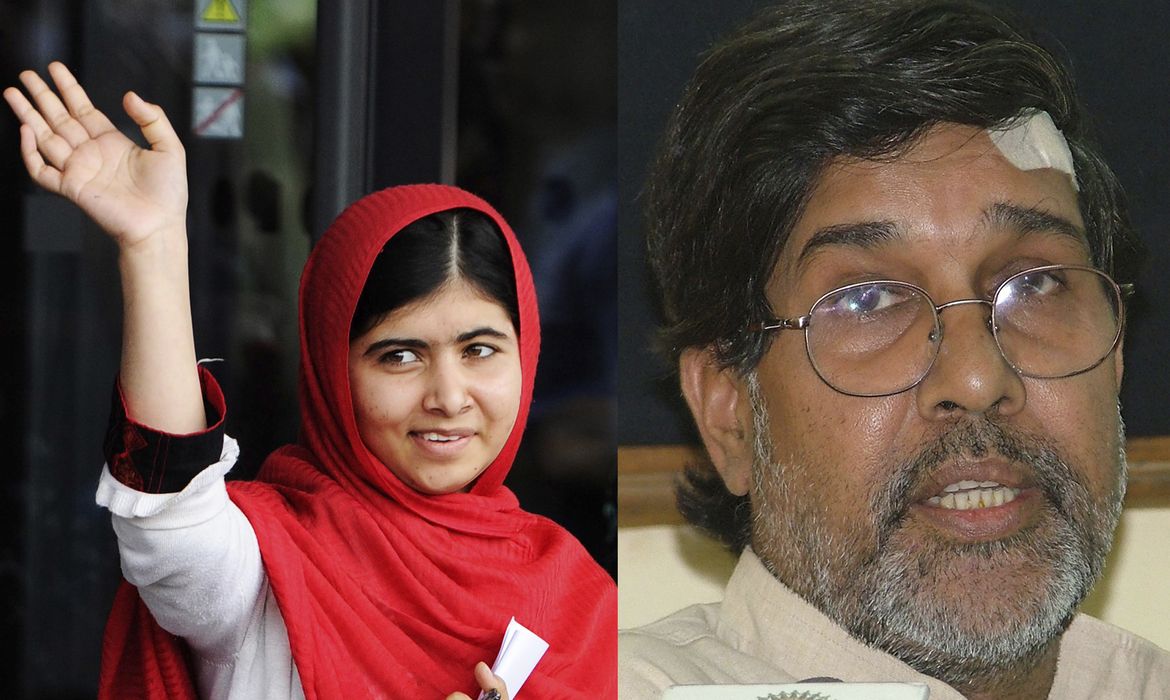A paquistanesa Malala Yousafzai, de 17 anos, e o indiano Kailash Satyarthi venceram o Prêmio Nobel da Paz 