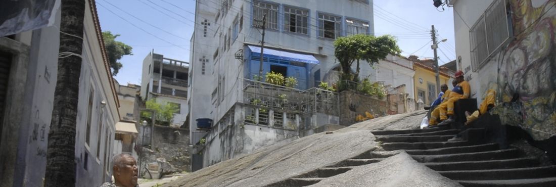 A Pedra do Sal, no Morro da Conceição, no Rio de Janeiro