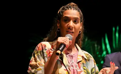 Rio de Janeiro (RJ), 22/05/2025 – A ministra da Igualdade Racial, Anielle Franco durante celebração do Dia Internacional da Biodiversidade, no Jardim Botânico do Rio de Janeiro, na zona sul da capital fluminense. Foto: Tomaz Silva/Agência Brasil