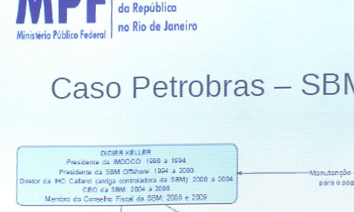 Rio de Janeiro - Leonardo Cardoso de Freitas, procurador da República, durante apresentação de denúncia contra 12 pessoas relacionadas ao esquema de propina entre a Petrobras e a SBM Offshore (Tânia Rêgo/Agência Brasil)