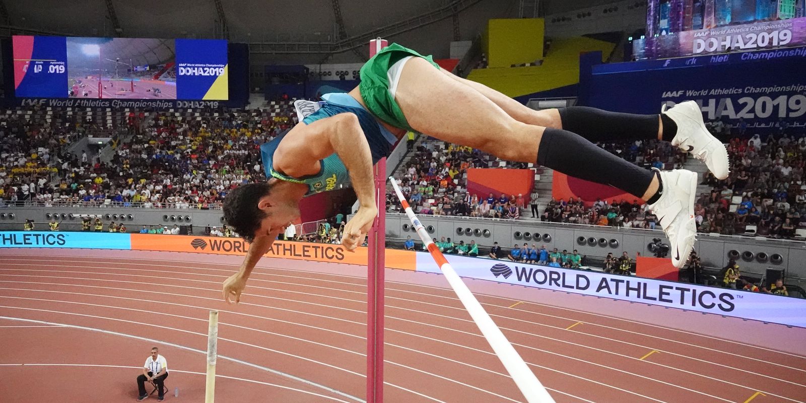 Thiago Braz remporte l’argent en France avec un saut de 5,81 mètres