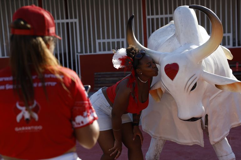 Parintins (AM), 29/06/2024 - Curral do Boi Garantido, a sede onde são produzidas as fantasias e os ensaios, em Parintins. Foto: Fernando Frazão/Agência Brasil