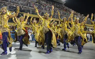 Rio de Janeiro (RJ), 05/03/2025 – Portela encerra o terceiro dia de carnaval do grupo Especial na Marquês de Sapucaí, na região central do Rio de Janeiro. Foto: Tomaz Silva/Agência Brasil
