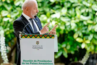 Bogotá, 22/08/2025 - Presidente da República, Luiz Inácio Lula da Silva, durante encontro dos Presidentes dos Estados Partes do Tratado de Cooperação Amazônica com a Sociedade Civil e Comunidades Indígenas, no Plaza de Armas. Foto: Ricardo Stuckert/PR