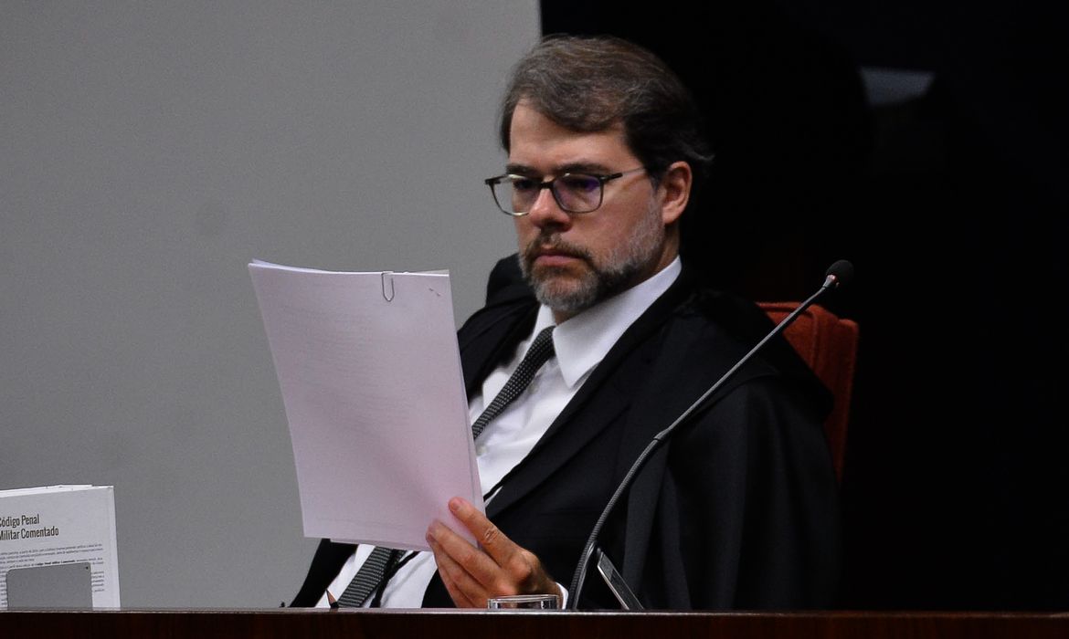STF analisa recurso sobre ex-diretor da Petrobras que julga o recurso da PGR. Na foto: o ministro André Dias Toffoli (Valter Campanato/Agência Brasil)