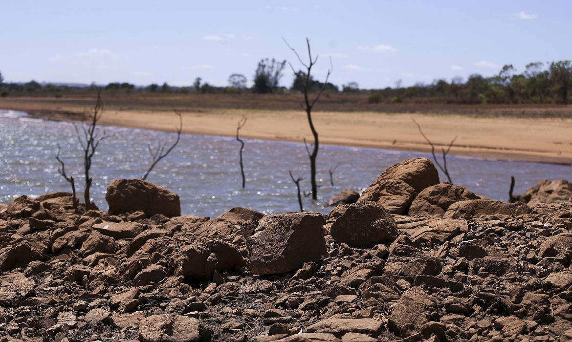 Brasília - Barragem do Descoberto opera com volume útil de 23,7% da capacidade  (Marcelo Camargo/Agência Brasil)