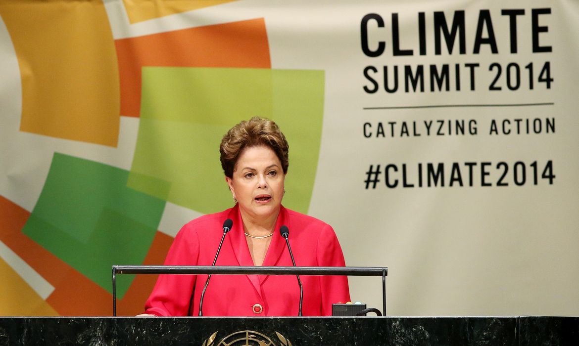 Dilma discursa na Cúpula do Clima da ONU Agência Lusa/Justin Lane