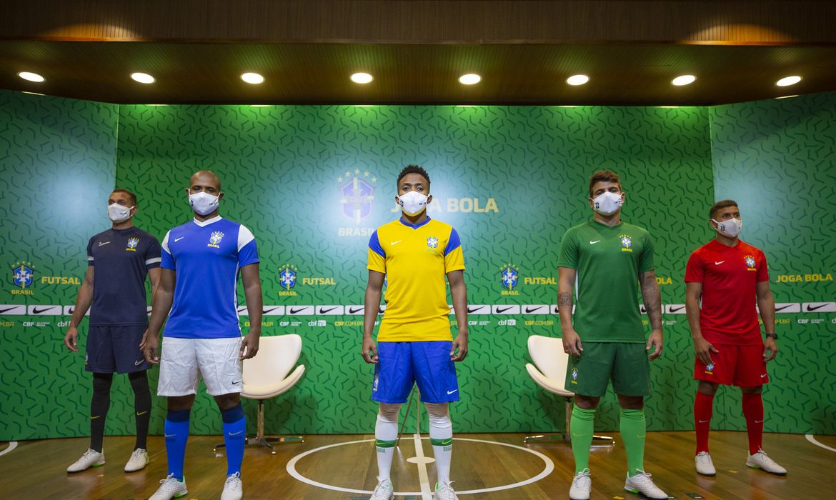 seleção brasileira, futsal, cbf, camisa, uniforme