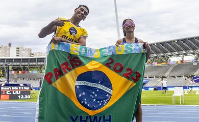 Jerusa Geber dos Santosé ouro nos 100m rasos, classe T11, no Mundial de Atletismo Paralímpico 2023