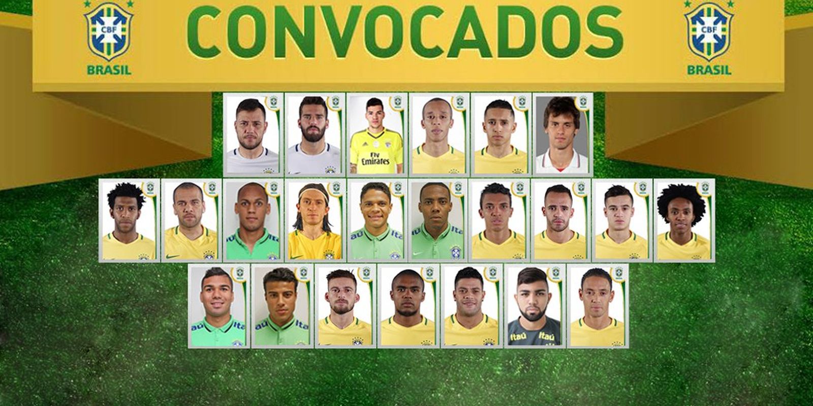 Dunga anuncia os 23 convocados para a Copa América Centenário