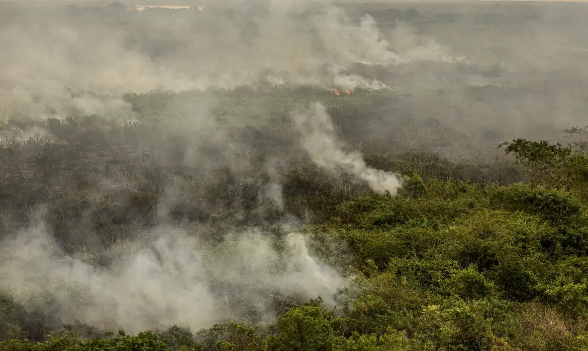 Corumbá (MS), 28/06/2024 - Focos de incêndio nos arredores de Corumbá-MS. Foto: Marcelo Camargo/Agência Brasil