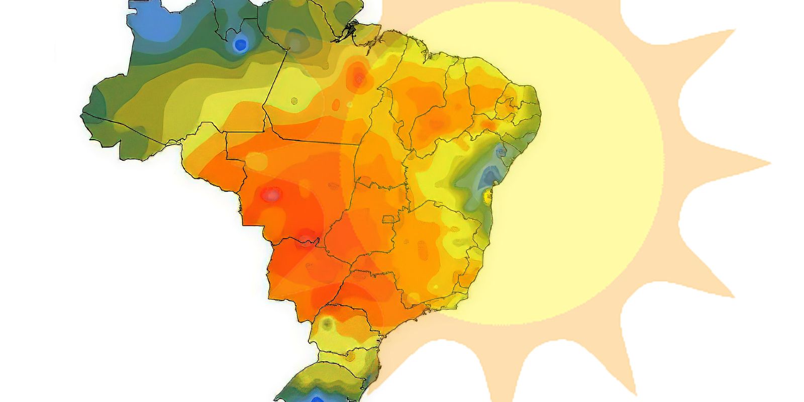 Inmet: julho terá temperaturas elevadas e chuvas no Norte e litoral