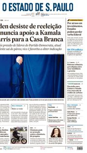 Capa do Jornal O Estado de S. Paulo Edição 2024-07-22