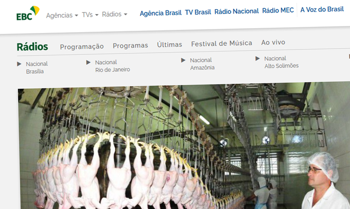 Site Rádios EBC