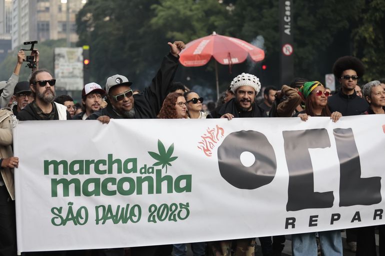 São Paulo (SP), 14/06/2025 - Marcha da Maconha na Avenida Paulista . Foto: Paulo Pinto/Agência Brasil