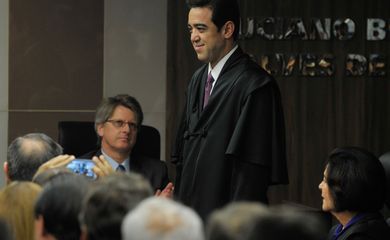 Bruno Dantas toma posse como novo ministro do Tribunal de Contas da União (TCU). A vaga que será ocupada é decorrente da aposentadoria do ministro Valmir Campelo (Antonio Cruz/Agência Brasil)