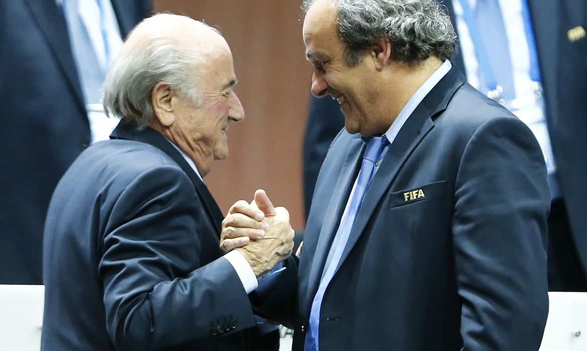 File picture of Blatter and Platini