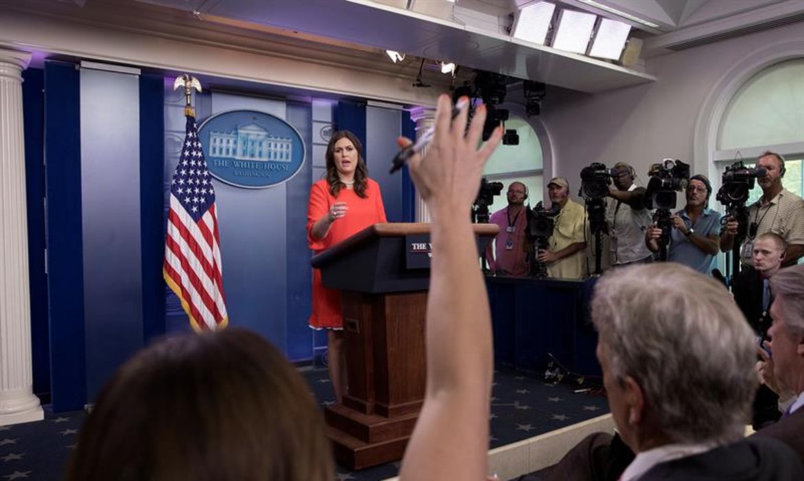 Sarah Huckabee Sanders, nova porta-voz da Casa Branca