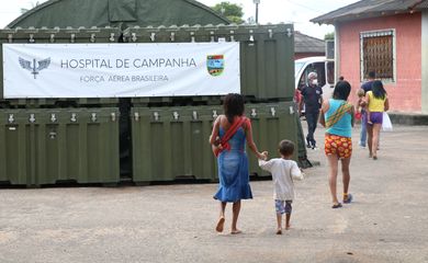 Boa Vista (RR), 15/02/2023, Hospital de Campanha Yanomami montado na Casa de Saúde Indígena - Casai.