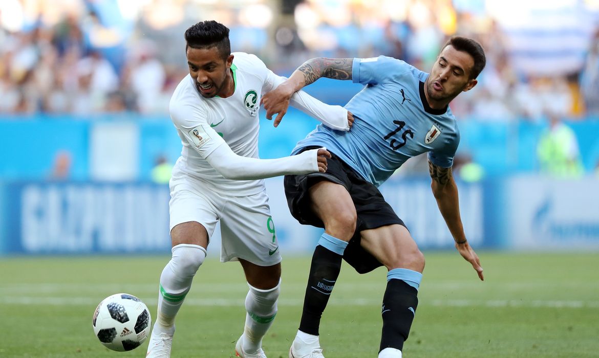 Soccer Football - World Cup - Group A - Copa 2018, Uruguai e Arábia Saudita, Lances      REUTERS/Marko Djurica