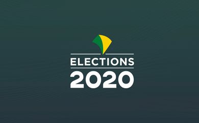 Banner EBC eleições 2020 em inglês