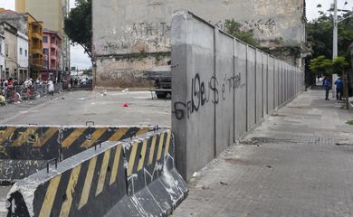 São Paulo (SP), 16/01/2025 - Prefeitura de São Paulo ergue muro na “cracolândia” no centro velho da cidade
Foto: Paulo Pinto/Agência Brasil