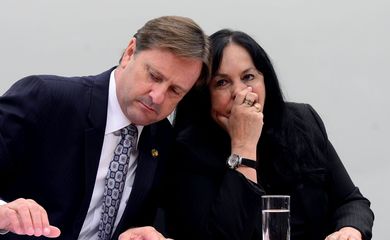 Brasília - O senador Acir Gurgacz e a presidenta da Comissão Mista de Orçamento (CMO), Rose de Freitas, durante reunião extraordinária da comissão (Antonio Cruz/Agência Brasil)