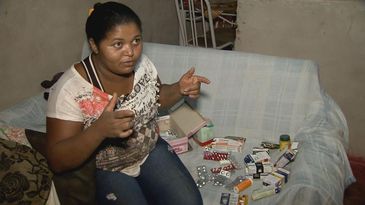 A trabalhadora rural Andreza Batista é uma das 46 pessoas intoxicadas numa lavoura de soja localizada entre o Distrito Federal e o estado de Goiás