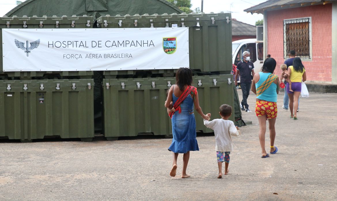 Boa Vista (RR), 15/02/2023, Hospital de Campanha Yanomami montado na Casa de Saúde Indígena - Casai.
