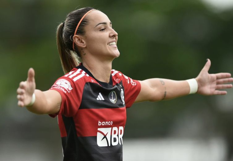 Rio de Janeiro (RJ) - Flamengo vence 8ª seguida e dorme na ponta do Brasileiro Feminino. Foto: Paula Reis/CRF