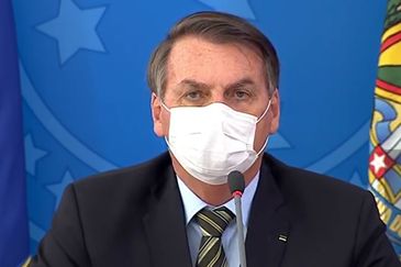 Presidente da República, Jair Bolsonaro, realiza coletiva sobre o coronavírus