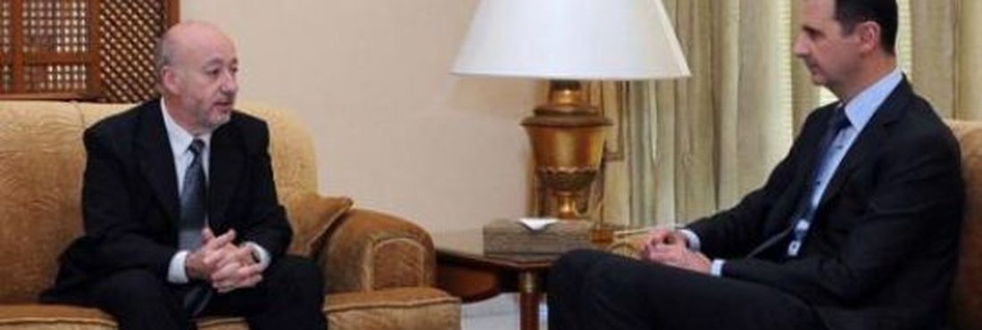 Horacio Raña, enviado especial da agência Télam, foi recebido no Palácio do Povo, sede do governo sírio, onde foi realizada a entrevista de quase uma hora e meia de duração com o presidente Bashar Al Assad